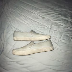 White Frye ivy slip-on